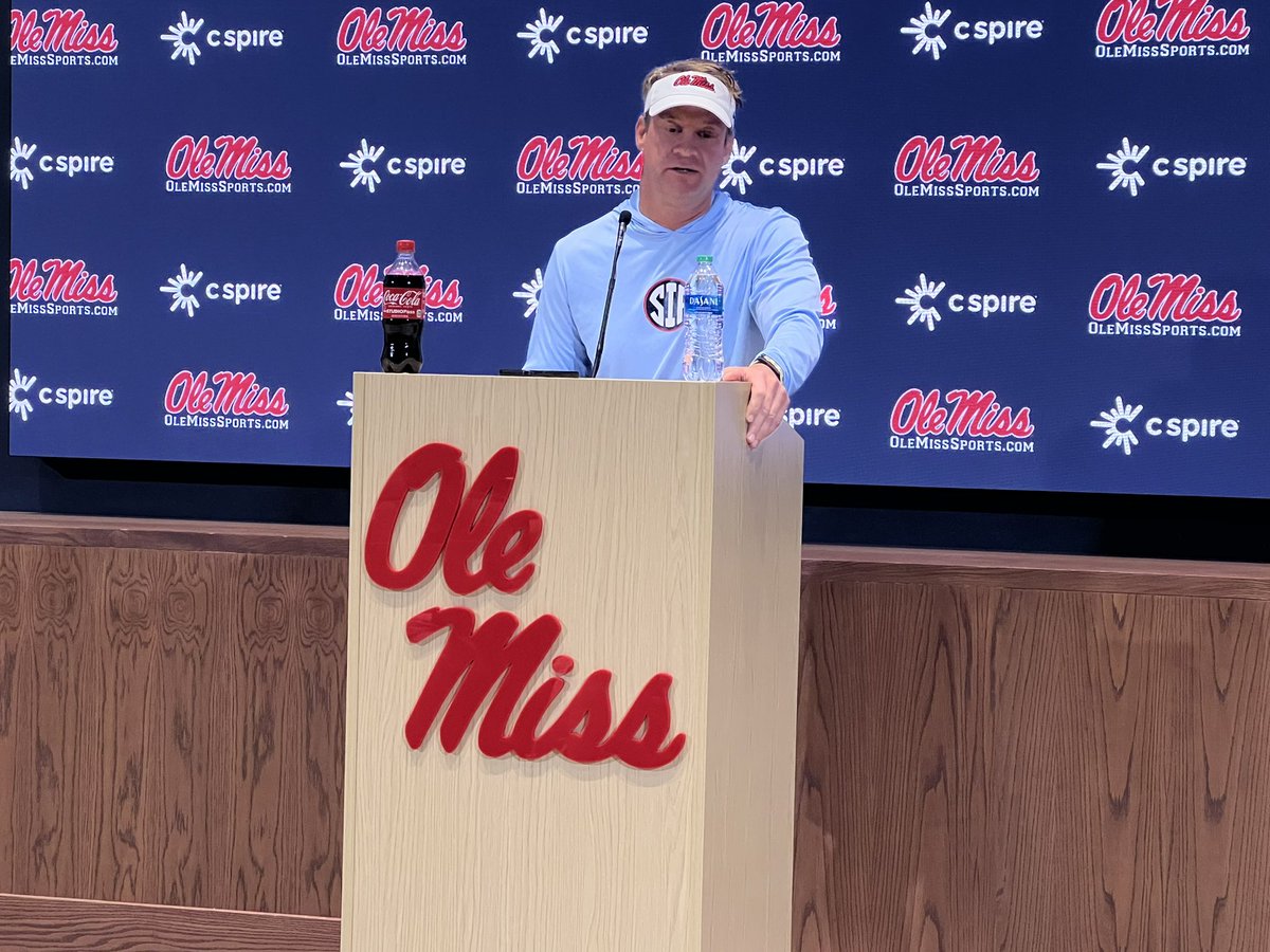 BradLoganTOC's tweet photo. Ole Miss head coach Lane Kiffin was asked during the weekly SEC coaches call about his name being mentioned for job vacancies:

"It's just that time of year, it is what it is.”

“We have to stay focused on what we're building here, not pay attention to the outside noise,” he said https://t.co/ofYk3qCoJe