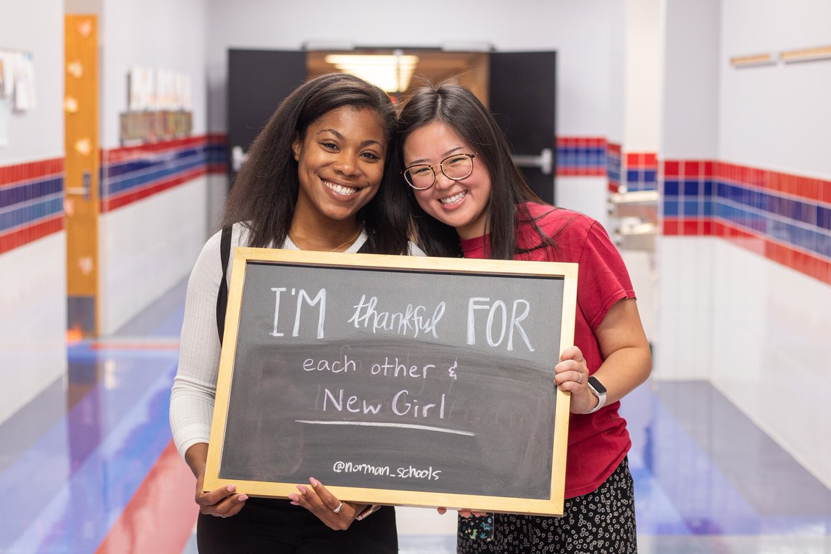 NormanSchools's tweet photo. We are so thankful for our Madison Bulldogs! 💙 We loved getting to see what our awesome teachers and staff are grateful for. #NPSProud #NPSGoodThings https://t.co/TKNHbrq6JL