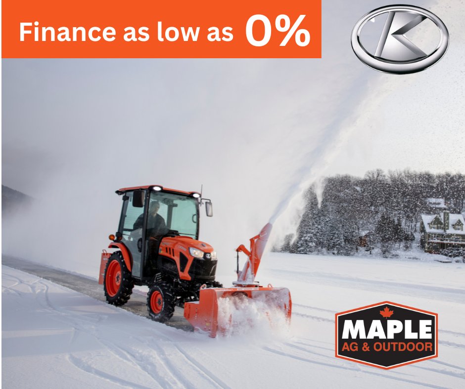 🚜❄️ Elevate your winter experience with the Kubota LX series tractor at Maple Ag &amp; Outdoor! ❄️🚜

Experience power and comfort with Kubota's LX series—now with a cozy cab! Conquer snow effortlessly with precision engineering and stay warm inside the comfort of your tractor.