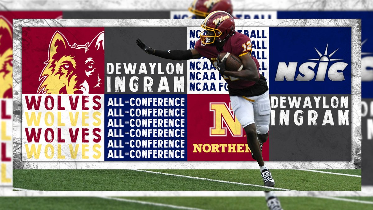 🚨 ALL-CONFERENCE 🚨

Dewaylon Ingram is an All-Conference 1st member for the Wolves following his school record breaking season‼️

☑️1,220 yds / 11 TDs
☑️ NSIC leader / 2nd in the nation
☑️ Six 100+ yd games

#GoWolves🐺 | #maroonNgold🐾