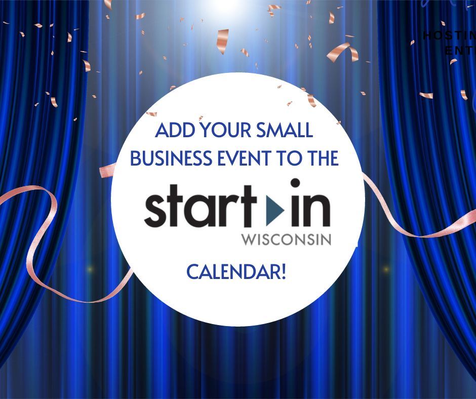 StartInWI's tweet image. If your organization is hosting an event for small business owners, get the word out by adding it to the Start In Wisconsin calendar! buff.ly/49bl9iJ