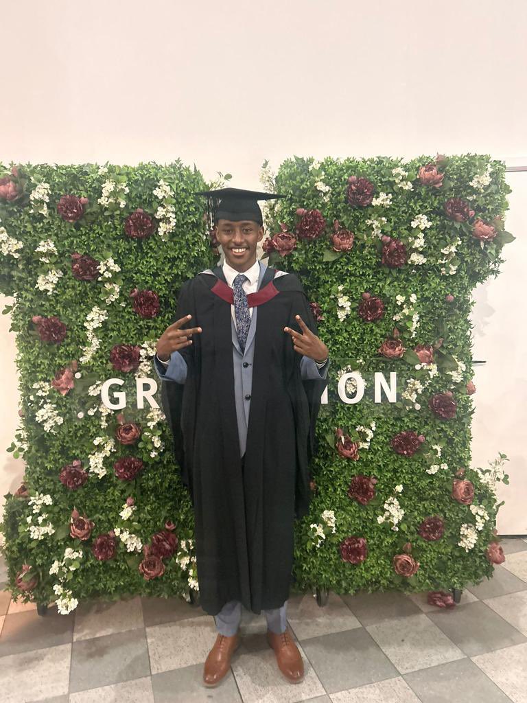 Huge congratulations to our #ambassador Mukhtar @mr29capo who graduated this week with a BSc in Cybersecurity. A win for one of us is a win for us all #TeamUnity 🎉