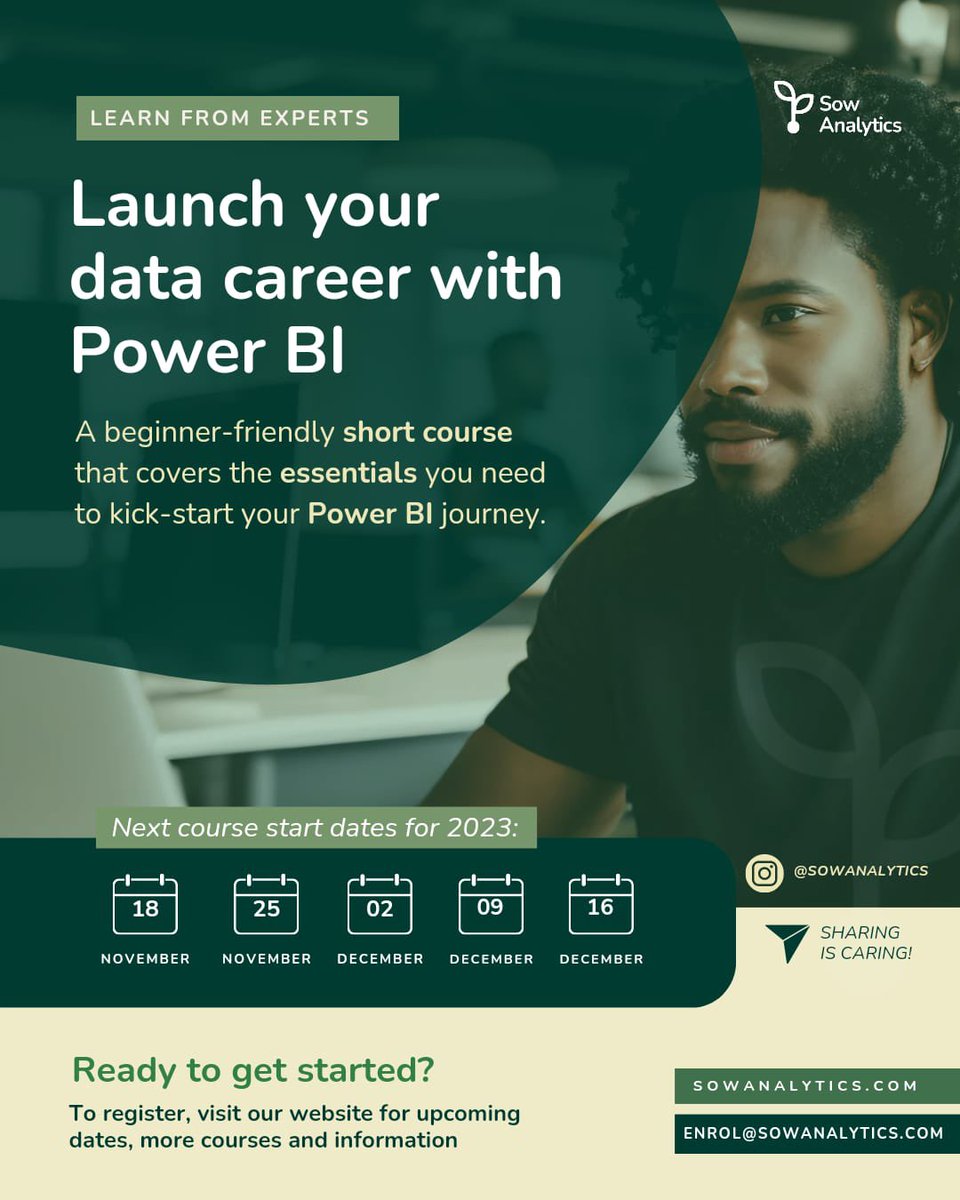 sowanalytics's tweet image. Make a decision on your career before the end of the year.