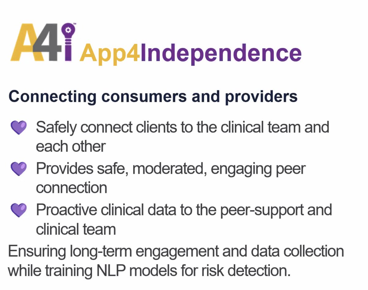 Can technology be used to support and enhance the work of #mentalhealth providers, rather than replacing them? We think so! Join our webinar to hear from #patients and #providers on how #A4i is improving  mental health and wellbeing! #HEARTS23