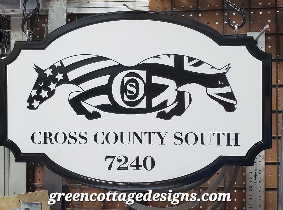 Signs for Fine Equestrian Homes & Country Estates by greencottagedesigns.com #TryonNC #EquestrianProperties #equestrianEstates #acreage #WNCfarms #horsefarmsigns