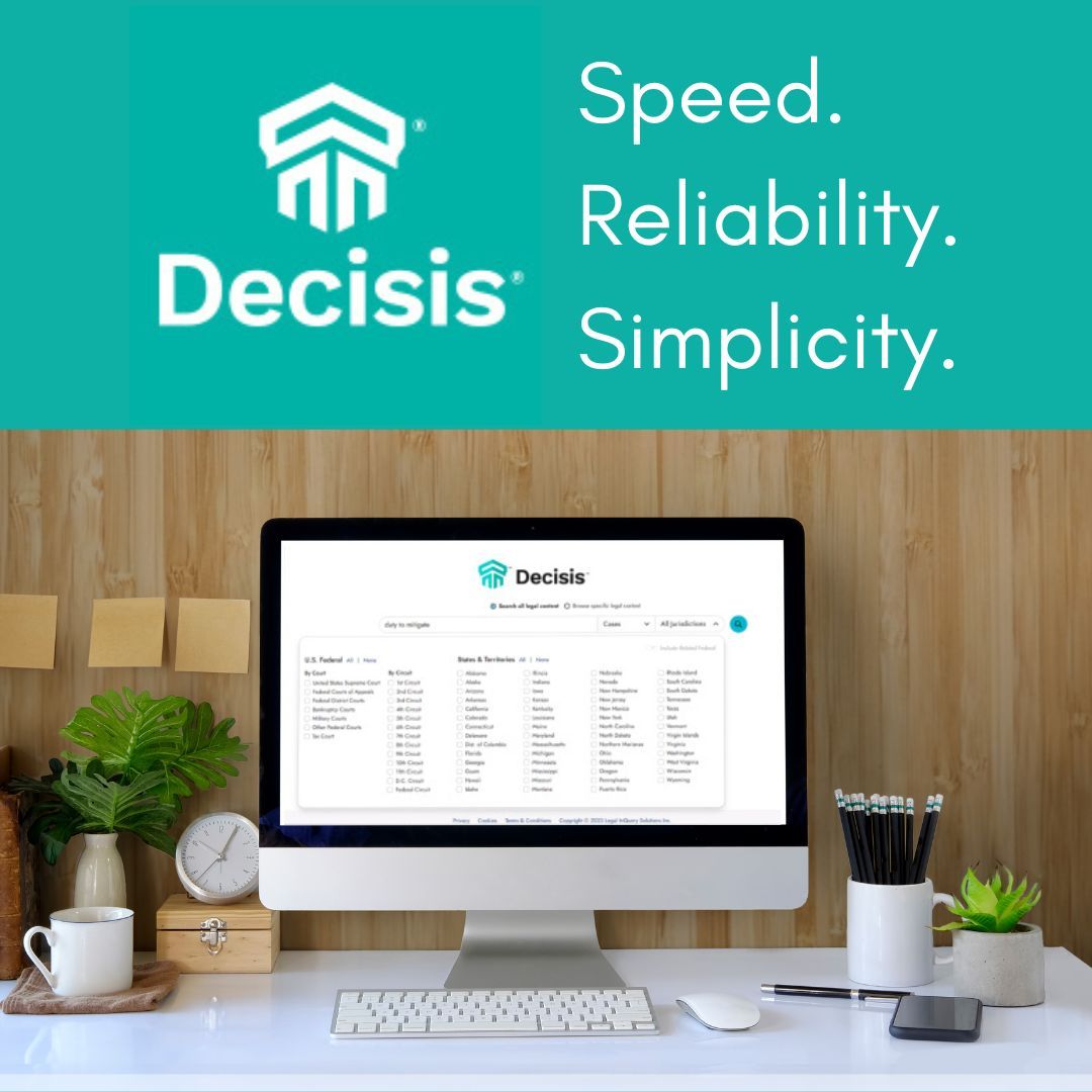 MassBar's tweet photo. Take advantage of the MBA's newest member benefit, Decisis. https://t.co/Wh5I4yESZG https://t.co/O5DnkELKOE