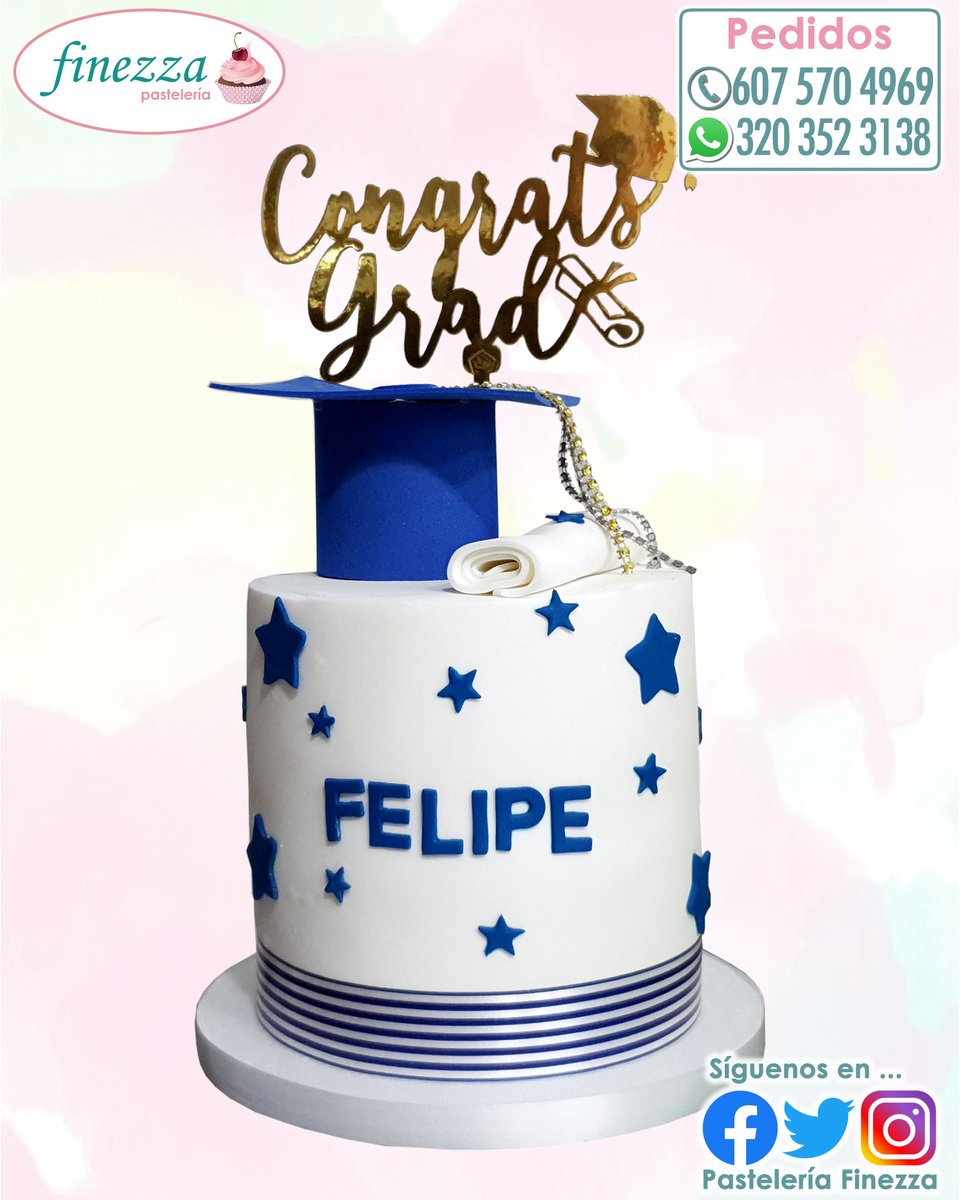 pastelfinezza's tweet photo. Álbum Ponqués para Grado 2023.
Haz tu Cotización, prográmese y aparte su pedido.
2/3
#PasteleriaFinezza #CelebraConFinezza #Ponque #PonqueAlto #Torta #Cake #Grado #Graduados #Graduacion #MesaDulce #Cupcakes #Galletas #CakePops #Brownies #DulcesShots #Cakesicles #ChocoOreo https://t.co/6jw7HH5J0g