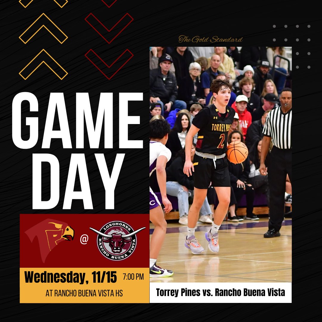 GAMEDAY!! 

For the third consecutive season, the Falcons will kick off the campaign against the Rancho Buena Vista Longhorns. It’s a road tripleheader - Frosh at 4:00 pm, JV at 5:30 pm, Varsity at 7:00 pm. 

#TheGoldStandard