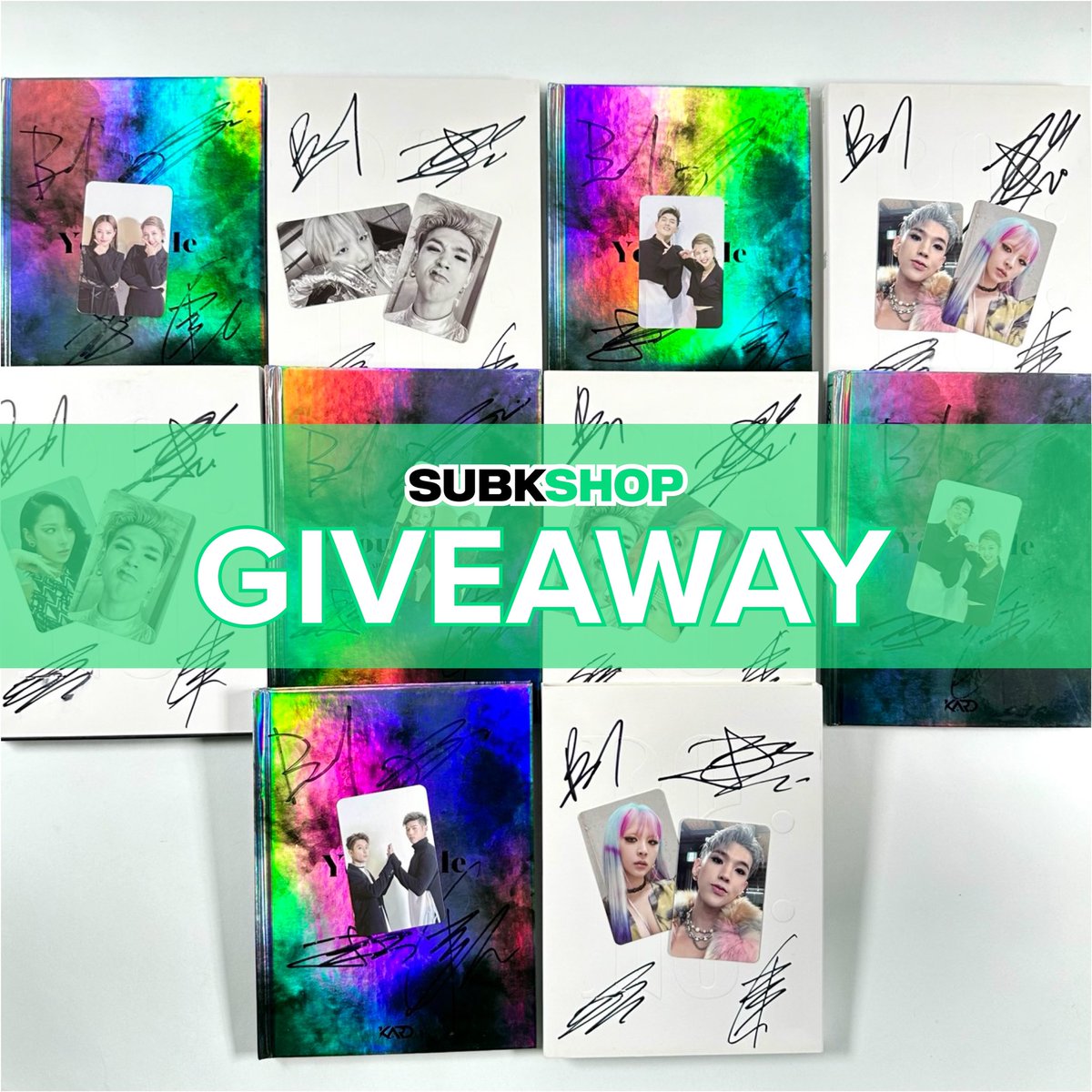 subkshop's tweet photo. ‼️🚨RING THE ALARM 🚨‼️

Hidden KARDs will have a chance to win multiple signed KARD albums in this giveaway! 🎁

Prize: Each of the 5 lucky winners will receive one signed Re: album & one signed You & Me album (2 signed albums total).

Follow these steps to enter:
♦️ Follow @subkshop
♠️ Like & repost
♥️ Reply with your favorite song from either album
♣️ Tag 2 friends

2 winners will be selected from X (Twitter) and 3 winners will be selected from Instagram.

🔔 Check back on Monday, November 20, 2023 at 12PM PST to see if you’re one of the winners! 🔔
NO PURCHASE NECESSARY TO ENTER OR WIN. Open worldwide, but to residents in US or other country SubK Shop ships to (excluding Prohibited Jurisdictions), 13+, minors with parent/guardian permission. Odds of winning depend on number of eligible entries received. Restrictions apply. Void where prohibited or restricted by law.

Note: Please keep in mind that winners will be responsible for any import/customs/duty fees on prizes being shipped outside of the U.S. (where applicable).

#SUBKSHOP_GIVEAWAY #SUBKSHOP #SUBKSQUAD #KARD