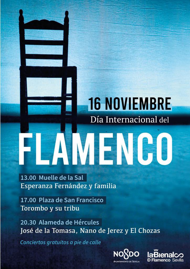 laBienal's tweet photo. Mañana Sevilla celebra el #DíaInternacionaldelFlamenco en sus barrios con @EfdezEsperanza #Torombo #NanodeJerez #JosedelaTomasa y #ElChozas
Toda la info 👇🏻
https://t.co/vaLXai6ibc https://t.co/xATfVRovbf