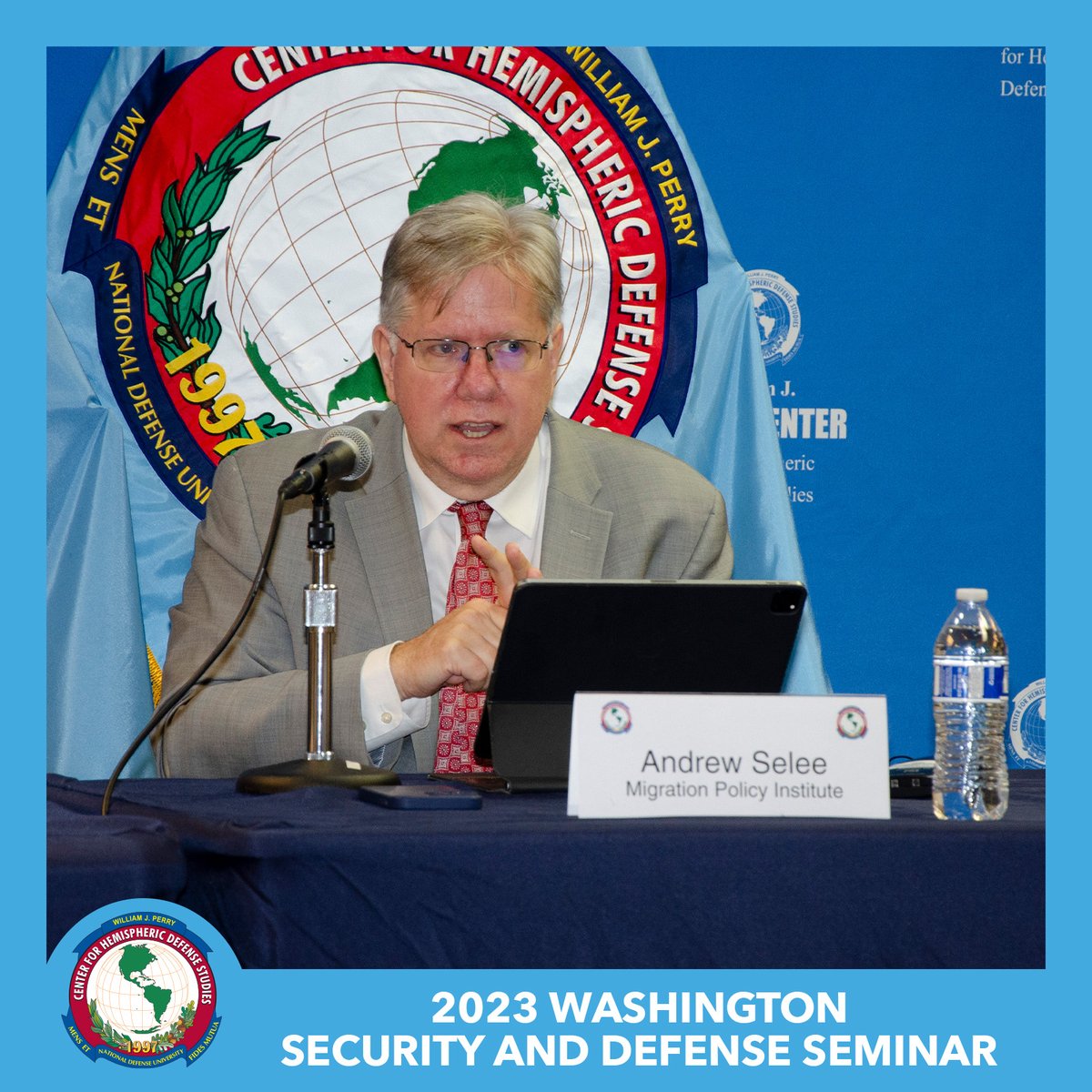 WJPerryCenter's tweet image. #WSDS2023 panel on migration trends featured Andrew Selee of @MigrationPolicy and Elizabeth Vaquera of @GWtweets. Thank you for joining us!