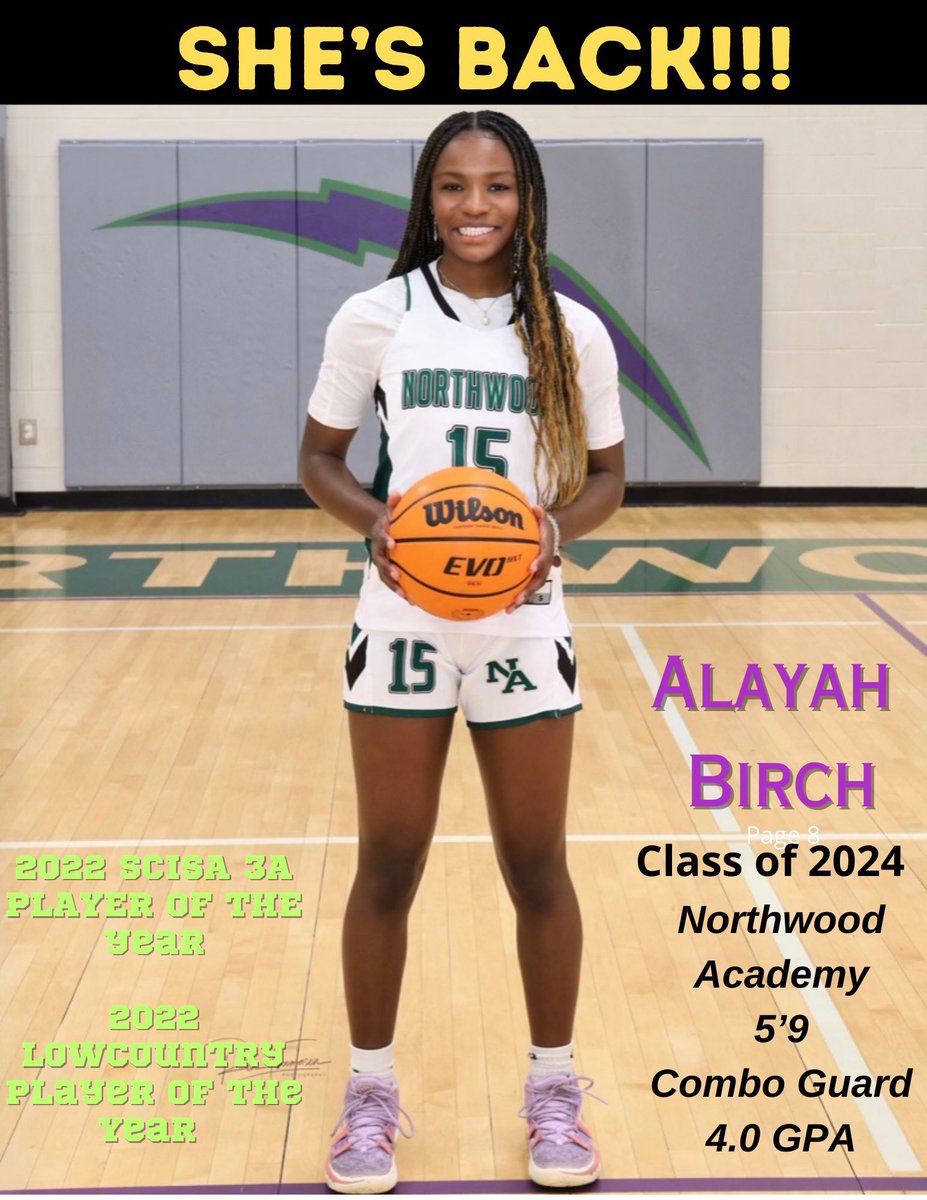 Its going down this weekend in Hartsville- Hoopfest! <a href="/alayahbirch/">alayahbirch</a> is back on the other court 🏀‼️ Yall have to come see her for yourself! 🔥
God’s plan 🙌🏾💜💚🏀

<a href="/PGH_SCarolina/">Prep Girls Hoops South Carolina</a> <a href="/JGSPORTS100/">JGSPORTS</a> <a href="/JeromeFleetwood/">jerome dickerson</a> <a href="/palmetto76erawe/">Palmetto 76ers/Aja Wilson Elite</a> <a href="/a1hoopsreport/">A1 HOOPS REPORT</a> <a href="/ClaflinWBB/">Claflin Womens Basketball</a>