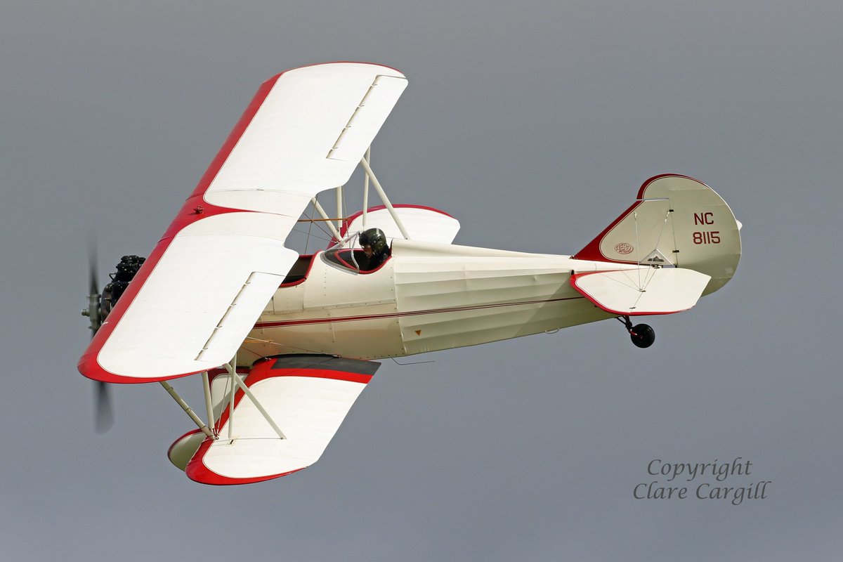 The lovely Travel Air D4000 @ShuttleworthTru Race Day last month, flown by Dan Griffith