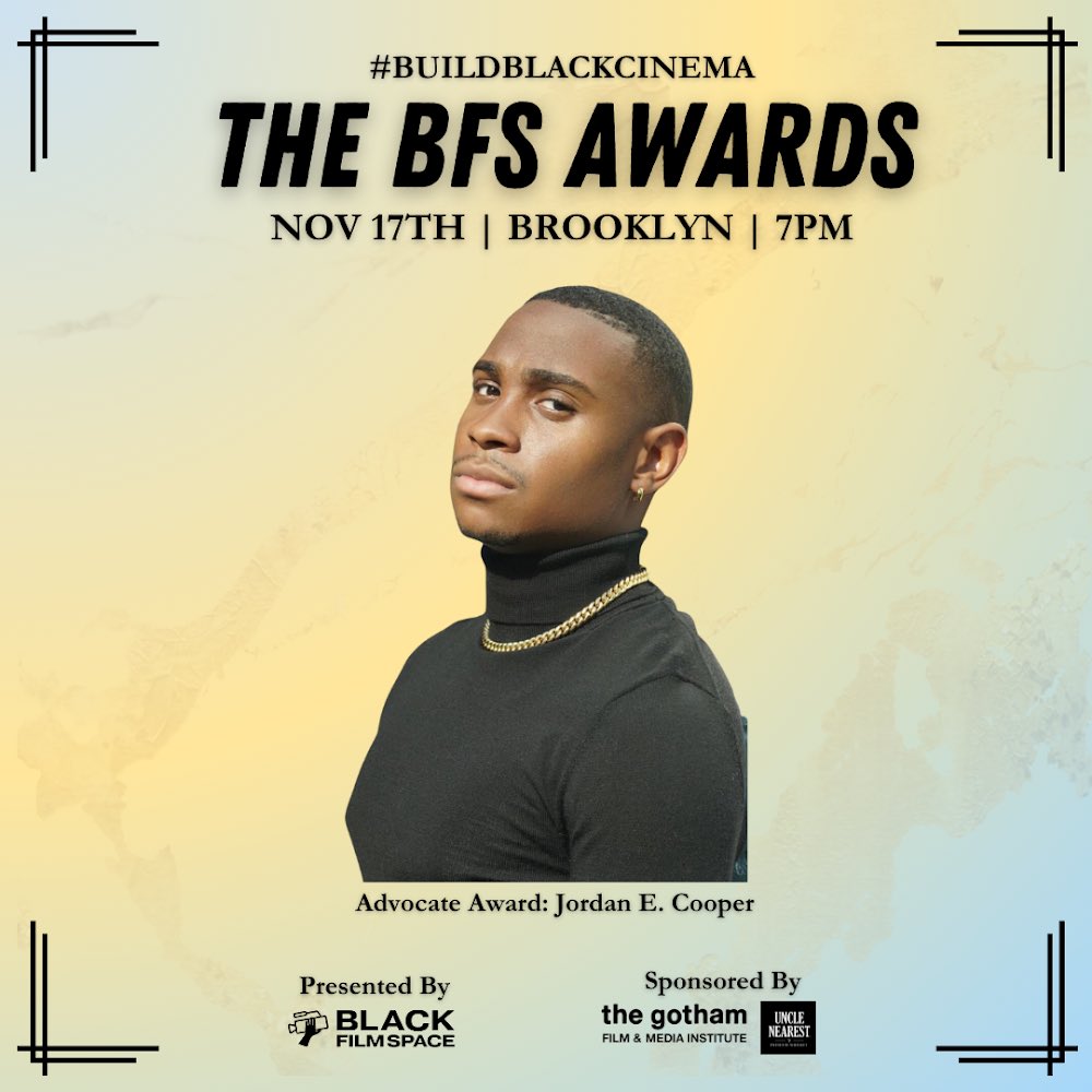 We’ve added another honoree to the BFS Awards—Jordan E. Cooper! Jordan is the creator and executive producer of ‘The MS. Pat Show’. Join us for a special evening where we recognize Black leaders in entertainment who expand our culture. 👉🏾 givebutter.com/buildblackcine…