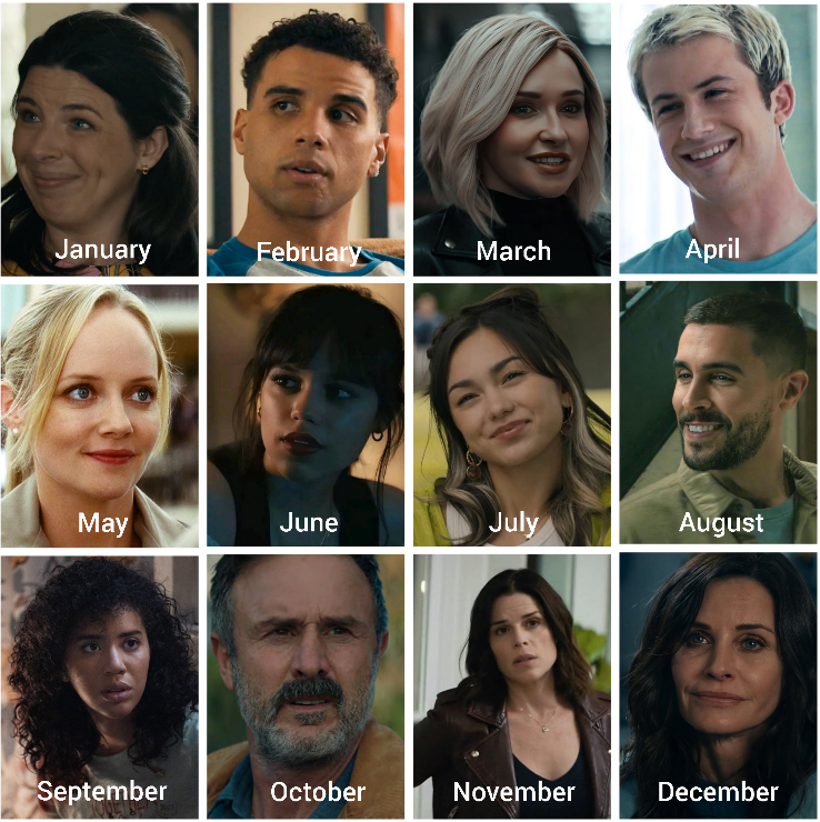 Screamm's tweet photo. Which Scream character are you, based on your birthday? (Part 2) https://t.co/AgnwJCfc64