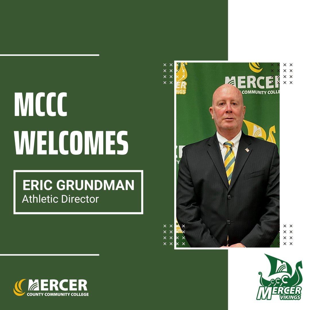 mccc.edu/athletics/news…

Please join us in welcoming Athletic Director Eric Grundman!
<a href="/MCCCAthletics/">MCCC Athletics</a> <a href="/MercerCollege/">Mercer County Community College</a>