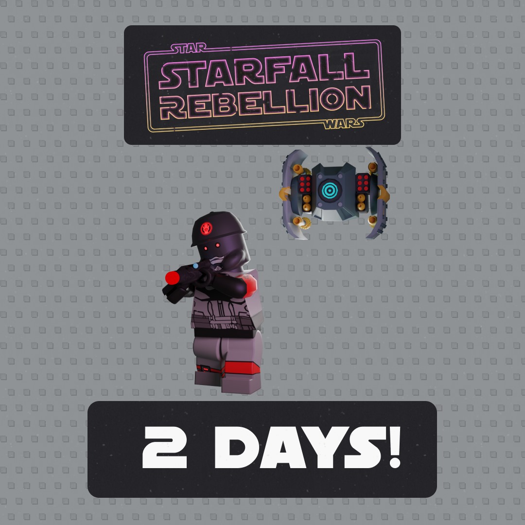 horizons_games's tweet photo. Only two days left until the launch of Starfall Rebellion!✨🎮

#StarfallRebellion #starwars #lego #legostarwars #videogames #gaming #gamedevelopment #gamedev #axolotlengine #horizonsgames https://t.co/N7aKfbThSQ