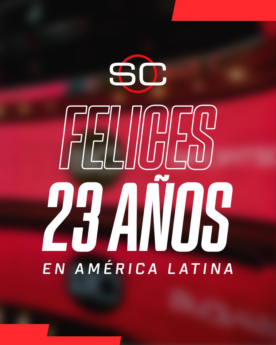 Un camino que ya lleva 23 años juntos. #SportsCenter está de festejo y ustedes son parte del día a día, con la mejor información y toda la actualidad deportiva EN VIVO. ¡Vamos por más! 

🎂🥳