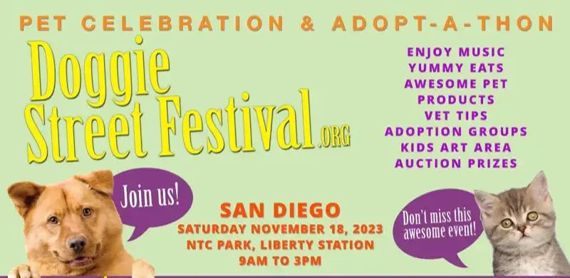 Featured Event Spotlight on the 14th Annual Doggie Street Festival in San Diego... "fun celebration of our furry best friends present fantastic pet products &amp; services, yummy eats, vet tips, music, auction prizes, and much more!"

 buff.ly/3sr6YWh
#California #Festivals
