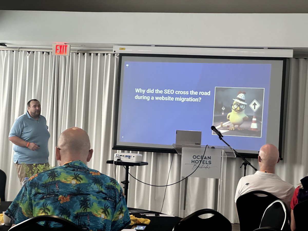 localseoguide's tweet image. ⁦@zachchahalis⁩ talking site migration SEO fails #Bbseo23