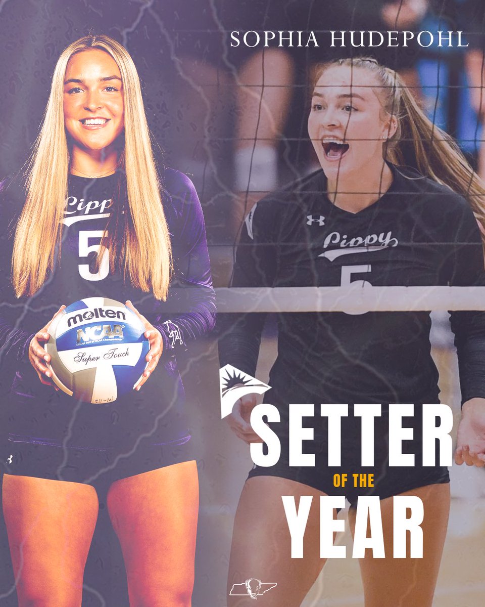 Now presenting your <a href="/ASUNSports/">Atlantic Sun Conference</a> SETTER OF THE YEAR <a href="/sophiahudepohl/">Sophia Hudepohl</a> 👏

#IntoTheStorm ⛈️| #HornsUp 🤘
