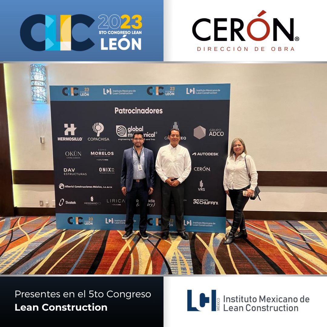 CeronProyectos's tweet image. CLIC2023 Congreso Internacional organizado por @mexico_lci en León, Guanajuato #ProjectManagement #GerenciadeProyectos #AdministracióndeObra #AdministracióndeProyectos #supervisióndeobra #desarrolloinmobiliario #negociosinmobiliarios #obras #leanconstruction #desarrolladores