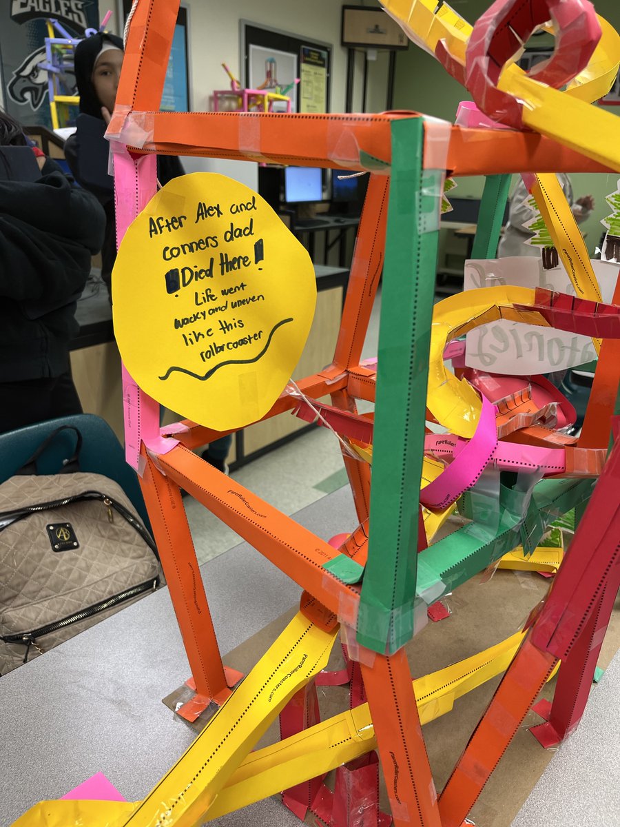 KenmoreLibrary's tweet image. Students represented scenes from their favorite books in these marble roller coasters. It was so cool to see their creative interpretations - thanks @KMSteched for the invitation!