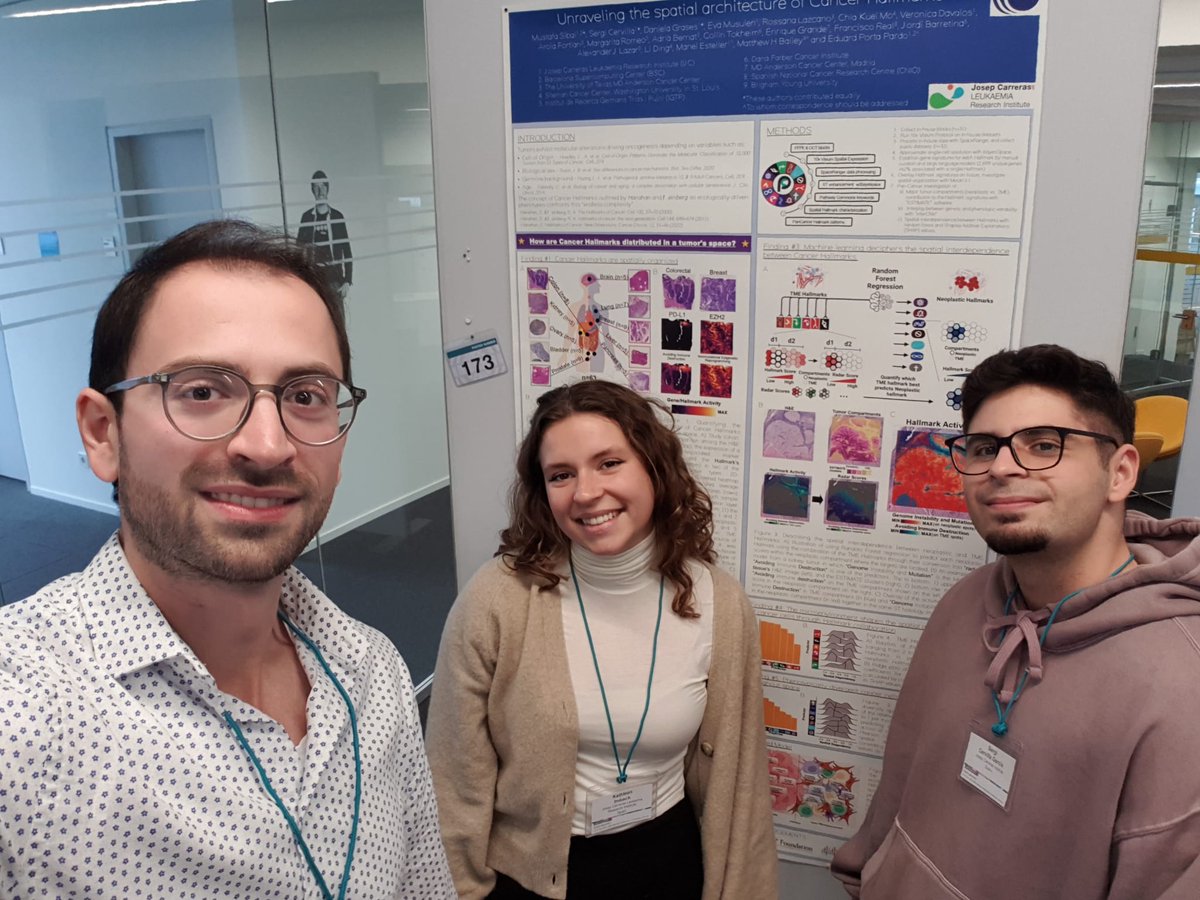 Big day today for the lab, with oral presentation and poster at #ASEICAcongress and flash talk and poster at #EMBLCanGen

Cancer Hallmarks and spatial transcriptomics all across Europe!!!