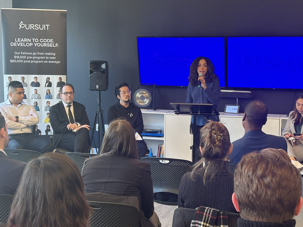 This week we celebrate apprenticeship week and the incredible programs that develop talent across NY. I visited @joinpursuit to celebrate their recent certification by DOL. Their fellowships dramatically increase salaries for participants, and it was an honor to visit. #NAW2023