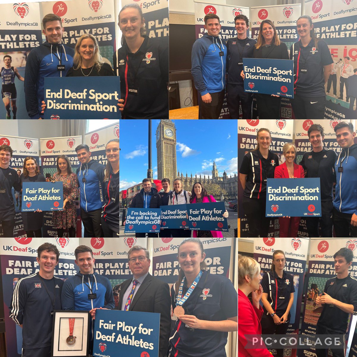 Claire Stancliffe (@clairels1989) on Twitter photo 🚨Please RT. Did you know there’s a Deaflympics? GB Deaf athletes receive NO funding. Today <a href="/deafsport/">UK Deaf Sport</a> <a href="/NYDeafSwimmer/">Nathan Young</a> <a href="/0liverpritchard/">Oliver Pritchard</a> & I visited Parliament to call upon <a href="/GOVUK/">GOV.UK</a> to fund <a href="/DeaflympicsGB/">DeaflympicsGB</a>.
<a href="/Gibbo4Darlo/">Peter Gibson</a> #EndDeafSportDiscrimination #FairPlayForDeafAthletes 🚨Please RT. Did you know there’s a Deaflympics? GB Deaf athletes receive NO funding. Today <a href="/deafsport/">UK Deaf Sport</a> <a href="/NYDeafSwimmer/">Nathan Young</a> <a href="/0liverpritchard/">Oliver Pritchard</a> & I visited Parliament to call upon <a href="/GOVUK/">GOV.UK</a> to fund <a href="/DeaflympicsGB/">DeaflympicsGB</a>.
<a href="/Gibbo4Darlo/">Peter Gibson</a> #EndDeafSportDiscrimination #FairPlayForDeafAthletes