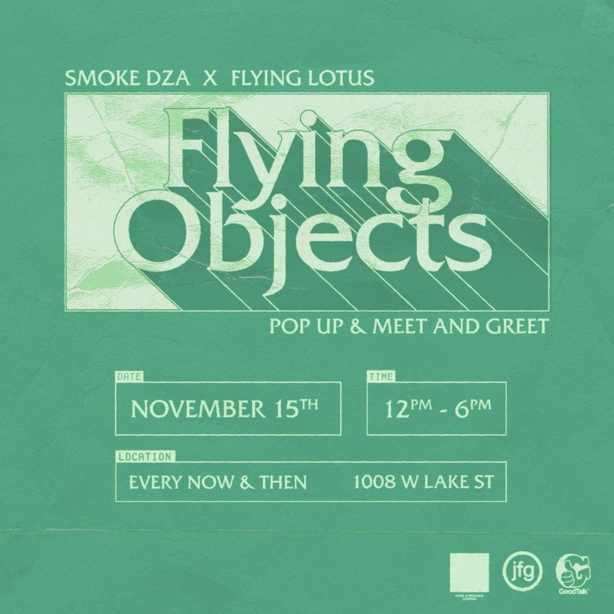 goodtalk's tweet image. . @JoeFreshgoods x @smokedza limited #FlyingObjects hoodie available today at @ Every Now &amp;amp; Then 🥶 pull up! 💨💨 #GoodTalk

📍1008 W. Lake St. 
Chicago, IL 60607