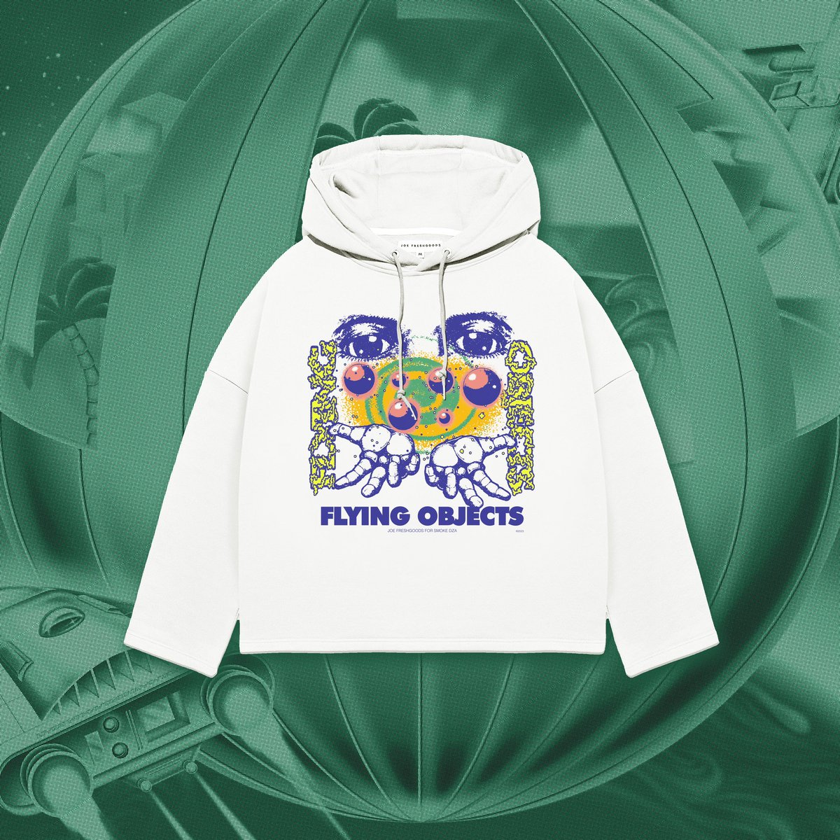 goodtalk's tweet image. . @JoeFreshgoods x @smokedza limited #FlyingObjects hoodie available today at @ Every Now &amp;amp; Then 🥶 pull up! 💨💨 #GoodTalk

📍1008 W. Lake St. 
Chicago, IL 60607