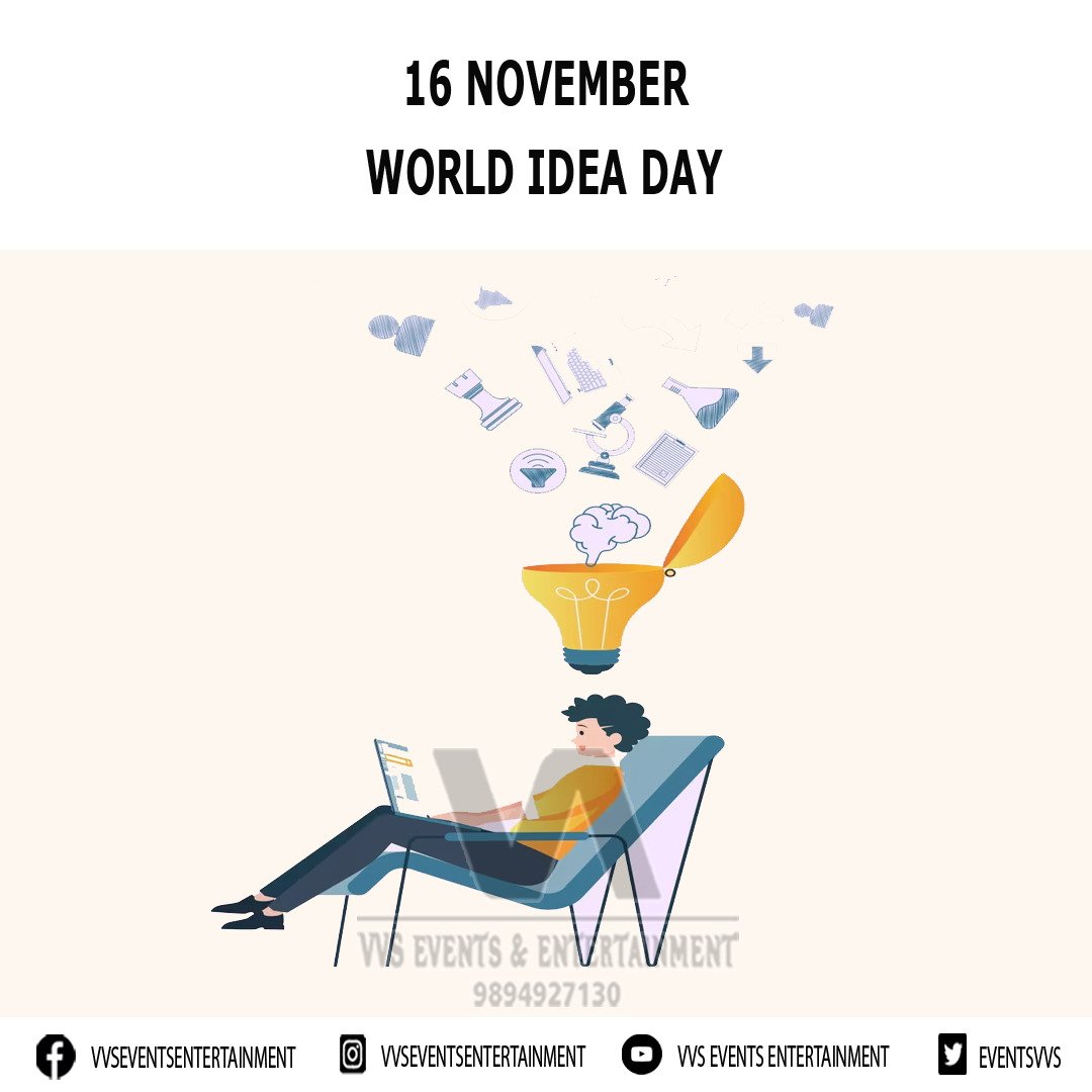 EventsVvs's tweet image. World Idea Day
World Idea Day 2023

#WorldIdeaDay
#WorldIdeaDay2023
#IdeaDay
#IdeaDay2023