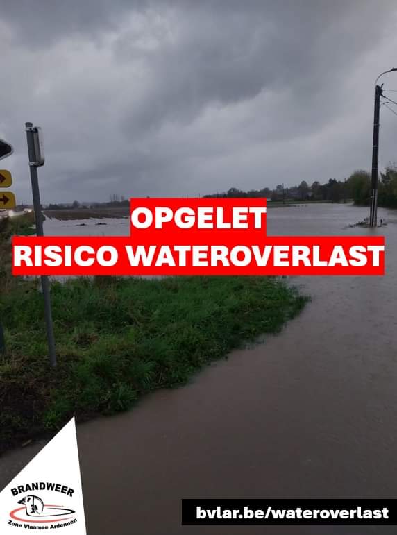 BVLAR's tweet image. Risico op wateroverlast in de Vlaamse Ardennen. 
Bereid je goed voor: bvlar.be/nieuws/waterov…