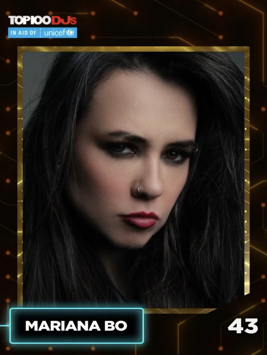 djmarianabo's tweet image. Feliz de representar un año más a México y a Latinoamérica en el #43 dentro de la lista de #Top100DJs de @DJmag. Gracias por ser parte de este año, una vez más no fuera posible sin su amor y apoyo que me han dado desde el inicio.

Muy agradecida con todos ustedes, los amo 🙏❤️🇲🇽