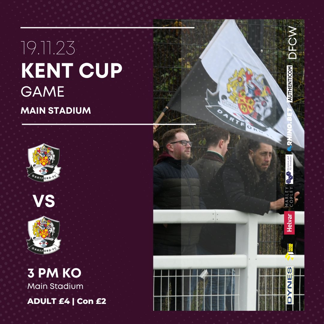 DartfordFCWomen (@dartfordfcwomen) on Twitter photo Kent Cup Quarter Final!
Dartford FC Women Vs Dartford FCW Devs
This Sunday!
🗓️ 19.11.23
🏟️ Princes Park Stadium
🎟️ Adults £4 Con £2
🎯 #Upthedarts | #thedartdestroyers 📸 <a href="/taureverard/">taur everard</a> Kent Cup Quarter Final!
Dartford FC Women Vs Dartford FCW Devs
This Sunday!
🗓️ 19.11.23
🏟️ Princes Park Stadium
🎟️ Adults £4 Con £2
🎯 #Upthedarts | #thedartdestroyers 📸 <a href="/taureverard/">taur everard</a>