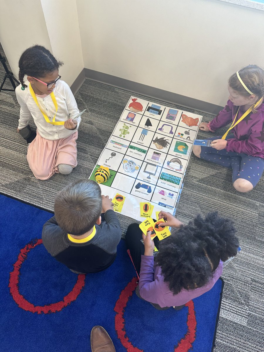 CSwithMrHarris's tweet image. This week in Tech, 2nd graders are working on retelling Hello Ruby Journey Inside the Computer by @lindaliukas by working as a team and using their coding skills. #HelloRuby #coding @ClearwaterElem
