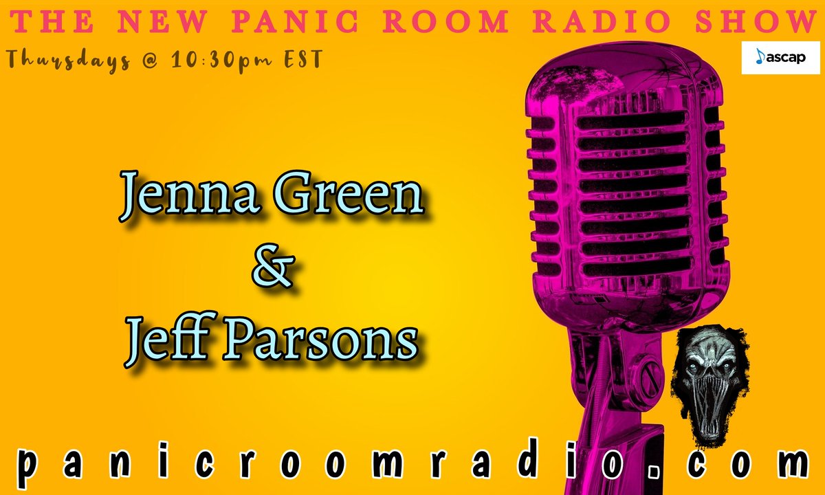 Tune in Thursday at 10:30pm EST as we talk with horror writer Jeff Parsons &amp; audiobook narrator Jenna Green. Call during the show! (516) 387-1942
hellboundbookspublishing.com/thenewpanicroo…