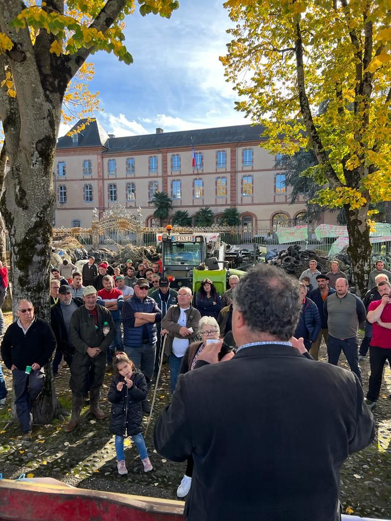 FPyrenees's tweet image. 🔴💥🤸🏽‍♀️ [ PAS DE TRANSITION SOUS PRESSION, OUI ON MARCHE SUR LA TÊTE ] 🤸🏽‍♀️💥🔴

🚜 80 tracteurs, 75 bennes !
👨🏽‍🌾 300 agriculteurs présents !

#pasdetransitionsouspression
#onmarchesurlatête 
#onmarchesurlatete 
#manifestationjafnsea
@FNSEA @frseaoccitanie @JeunesAgri