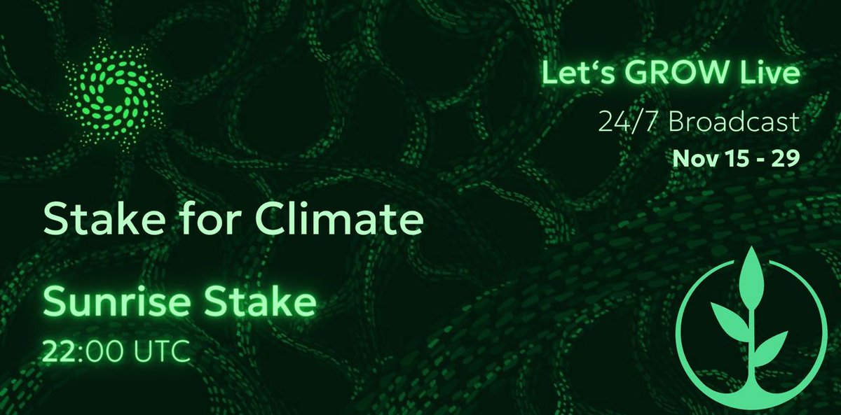 It's time to GROW LIVE‼️

We are excited to take part in the <a href="/LetsGROWdao/">Let’s GROW</a> 24h stream 🎙️

Catch us every day at 22:00 UTC from 15th to 29th November. We'll be having #ReFi chats and more!

Drop by and say hi 👋x.com/i/spaces/1dRKZ…