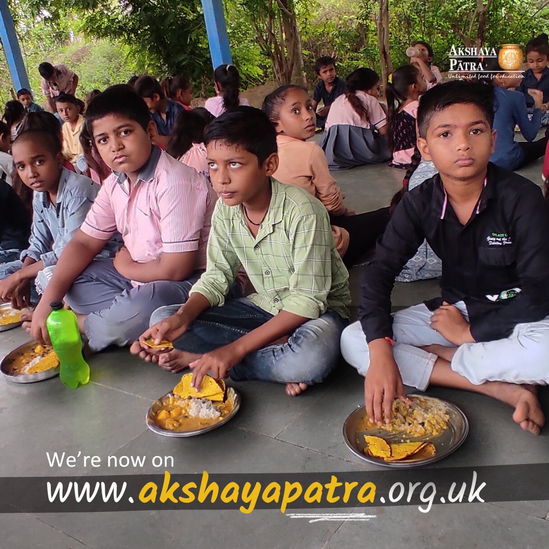 We've transitioned our website from tapf.org.uk to akshayapatra.org.uk 🌐 Your continued support means the world to us! #AkshayaPatraUK