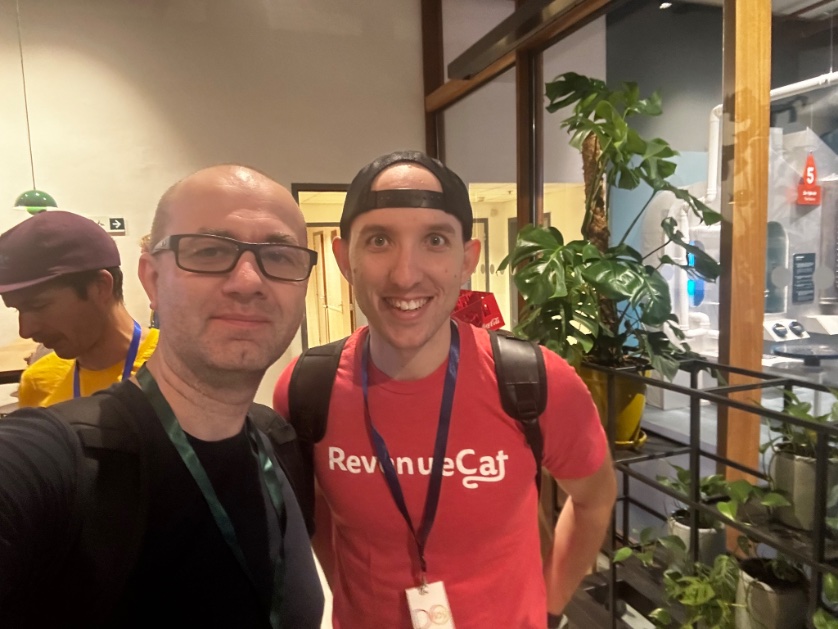 PawelMadejCK's tweet photo. Finally talked in person @_chuckyc @DonnyWals @AppForce1 @joshdholtz at @iOSConf https://t.co/9M5In2nen7