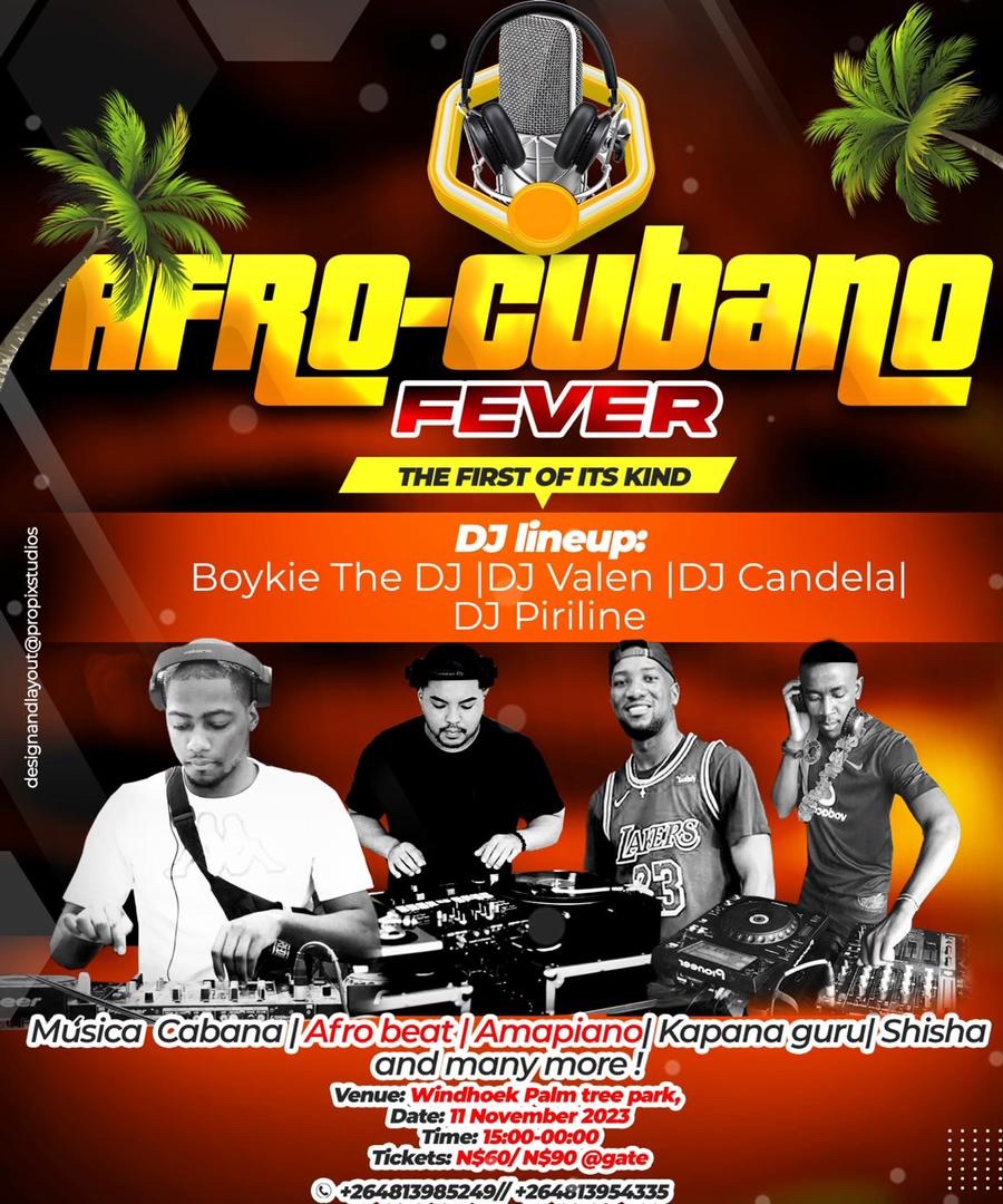 NAMISO_'s tweet photo. Save the date! We bring the Cuban vibe to you, 11th Nov 2023, Palm Tree Park🇳🇦
#reggaeton  #repartero #asere #quebola #buenasvibras https://t.co/xjfuArFK4G