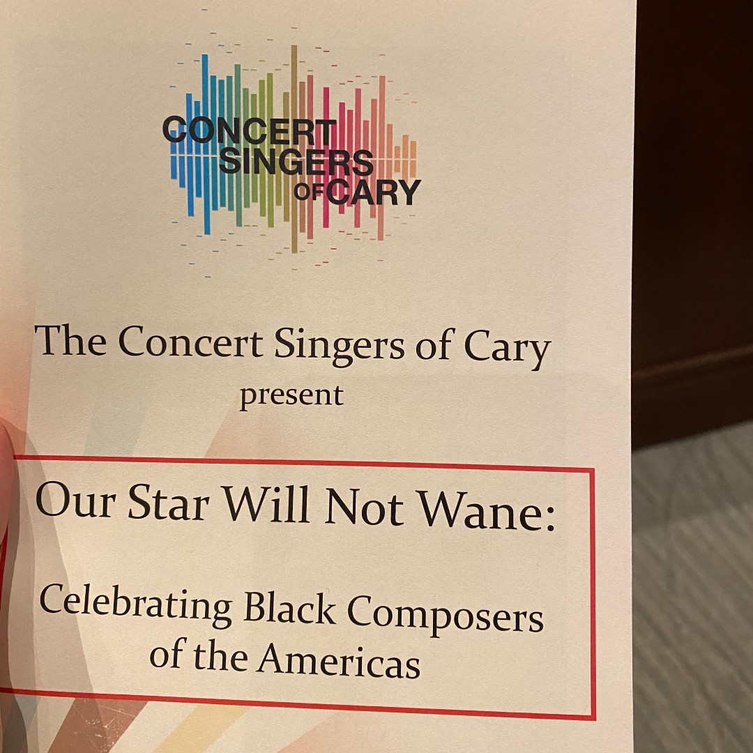 #GranteeSpotligh Great night last night with the @CarySing celebrating Black composers of the Americas! #Art919 #Choir #Cary #WakeArts #MakeArtHappen #ConcertSingersofCary