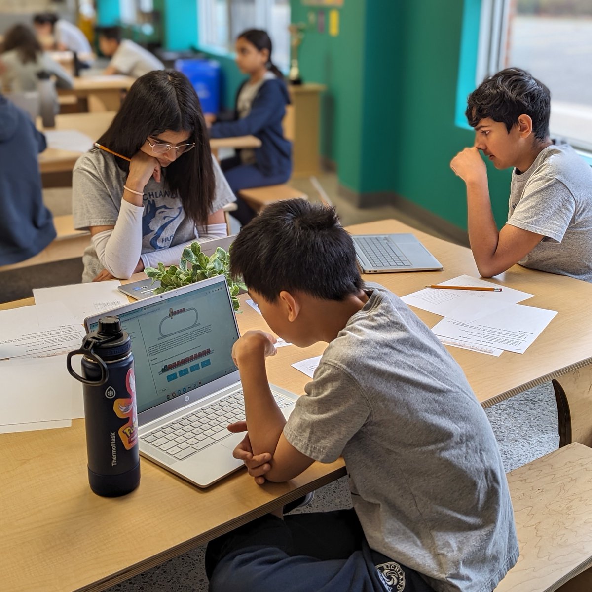 richlandacad's tweet image. Today, our students are taking on the thrilling challenge of the #BeaverComputingContest, and they&apos;re all geared up for a mathematical excitement! This contest is not just about #math; it&apos;s a test of computational and logical thinking, and it&apos;s all about problem-solving! #IBPYP