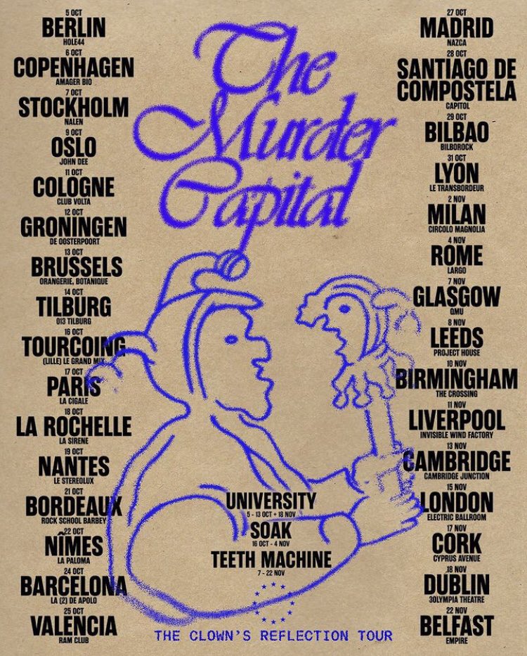 Joining <a href="/MurderCapital_/">The Murder Capital</a> for the last leg of their tour thru the UK and Ireland 🔥 Glasgow through till Dublin 🇮🇪 come say hi