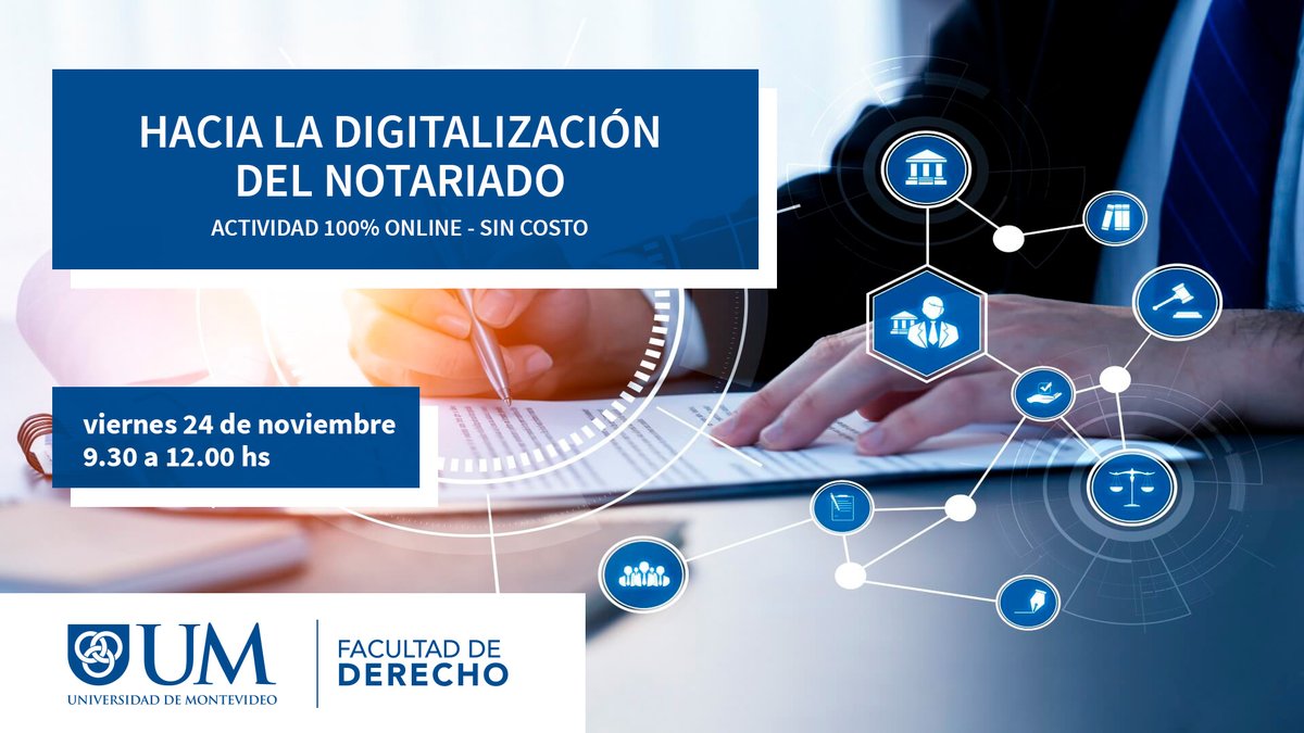 📣 Te invitamos a participar de nuestra próxima actividad a realizarse el viernes 24 de noviembre. 'Hacia la digitalización del Notariado' 💻Actividad 100% online. 🚨Sin costo. 🔗Inscripciones aquí 👉shre.ink/U20I