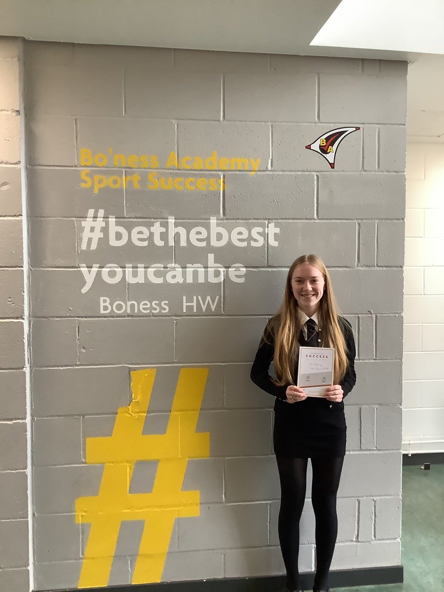 Well done to my October pupils of the month who both showed outstanding motivation in class; specifically in BGE badminton and preparing for their higher dance prelim 🏸 💃 

<a href="/Boness_Academy/">Bo'ness Academy</a> 
<a href="/Boness_HWB/">Bo'ness Academy - PE</a>