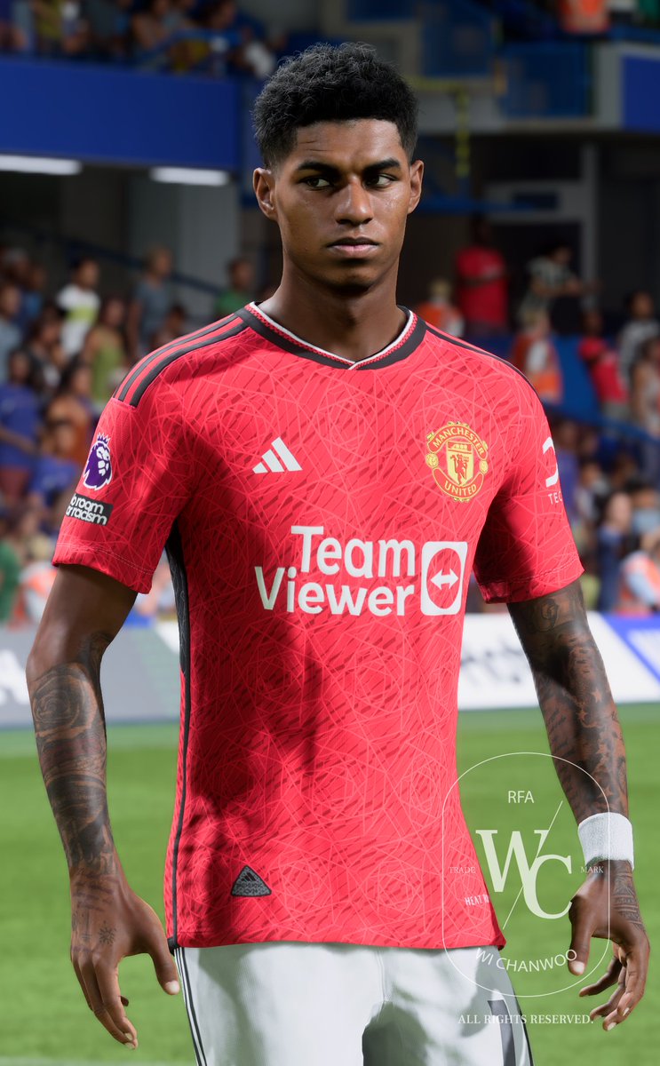 wichanwoo's tweet photo. [FC24] Marcus Rashford (long hair) with tattoo 

Download : https://t.co/zKlu9UOAh3 

@EASPORTSFC #FC24 #ManUtd https://t.co/qKu0ANHyao
