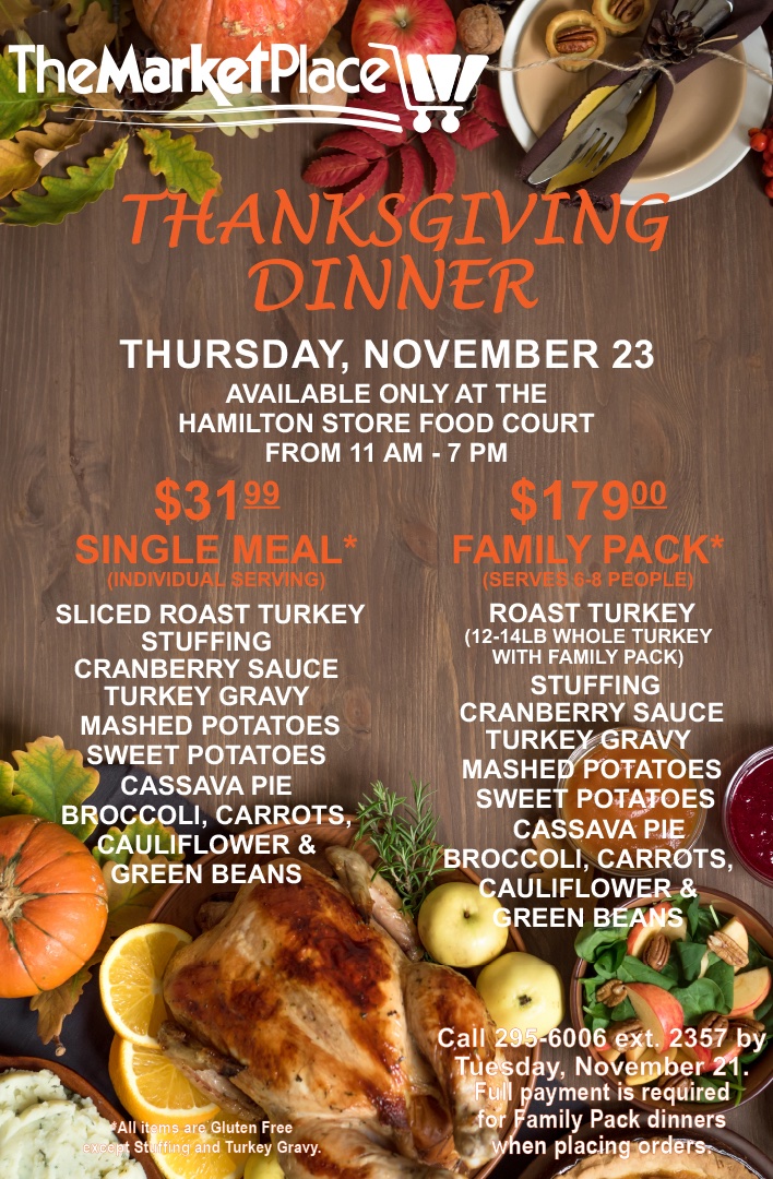 MarketPlaceLtd's tweet photo. Let us do the cooking this Thanksgiving! https://t.co/ZdVmU3j0Hv